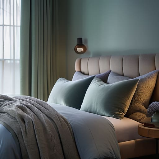 Harnessing soothing bedroom color palettes.