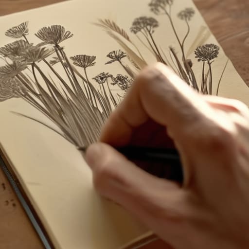 Nature sketching Beyond the Sketchbook.