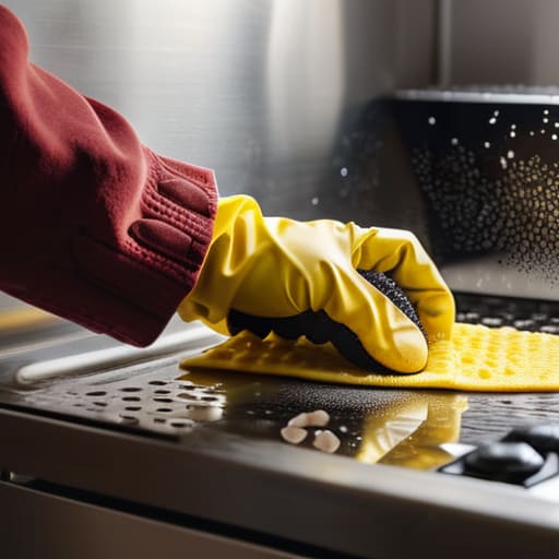 Effective steps for cleaning oven surfaces.
