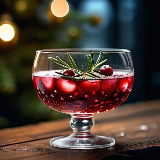 Making festive holiday cocktail recipes.