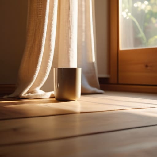 Starting a peaceful morning meditation practice.